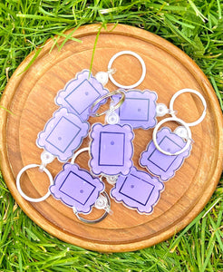 Purple Frame Keychain