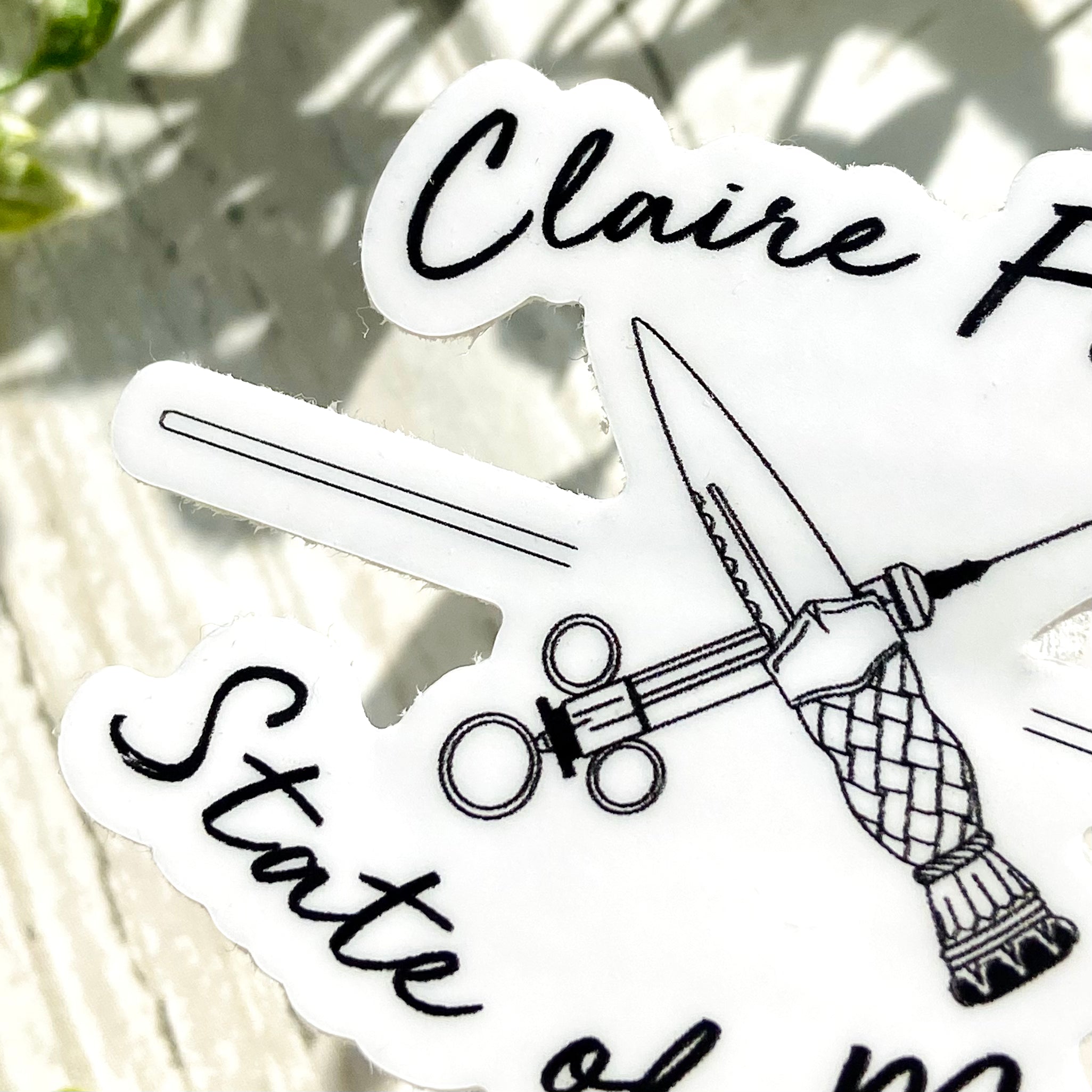 Claire State of Mind Sticker